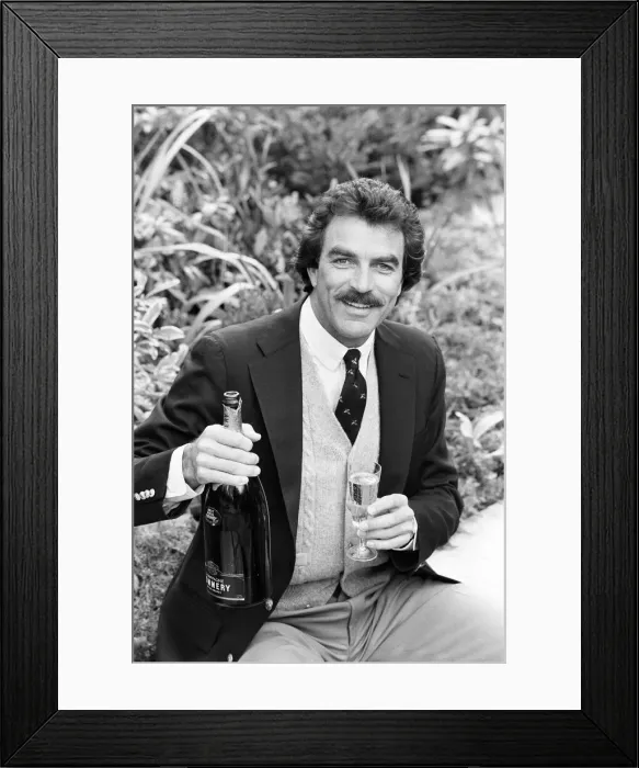 Framed Print : Tom Selleck, Actor, Photo-call, London, 2nd May 1985