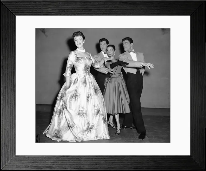 Framed Print : Joyce Grenfell seen here in rehearsal for a revue at the Fortune Theatre. 1st June 1954
