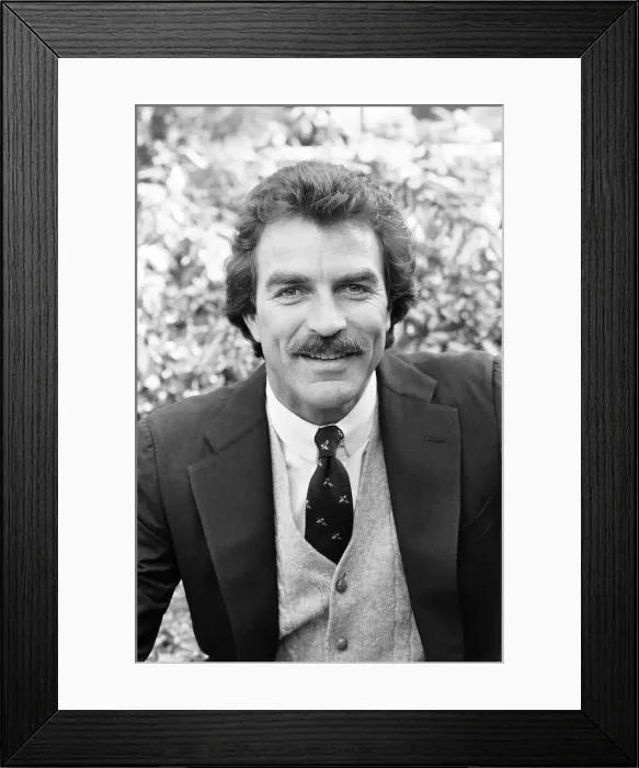 Framed Print : Tom Selleck, Actor, Photo-call, London, 2nd May 1985