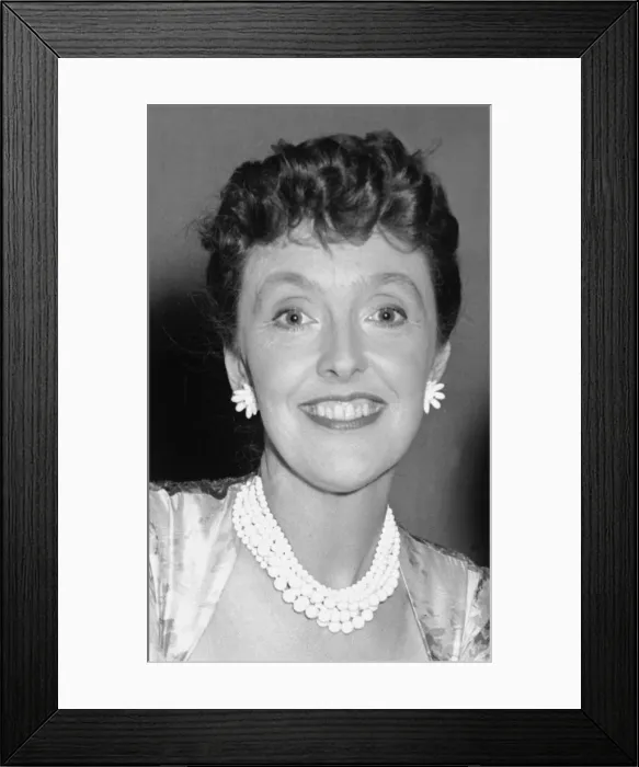 Framed Print : Joyce Grenfell seen here in rehearsal for a revue at the Fortune Theatre. 1st June 1954
