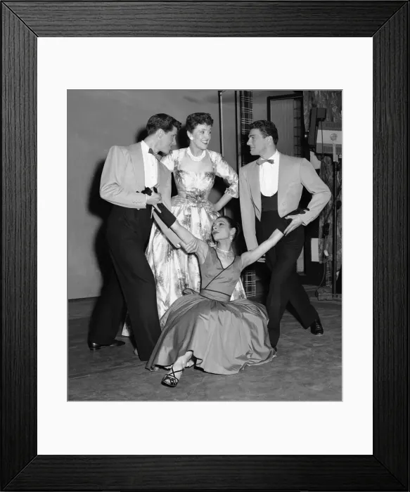 Framed Print : Joyce Grenfell seen here in rehearsal for a revue at the Fortune Theatre. 1st June 1954
