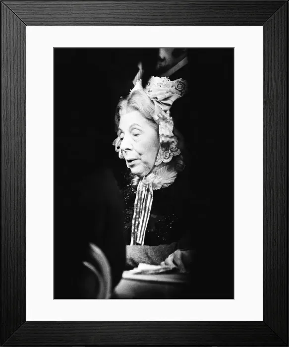 Framed Print : Dame Edith Evans seen here during rehearsals of The Gamblers. 27th December 1967 Framed Print : Dame Edith Evans seen here during rehearsals of The Gamblers. 27th December 1967