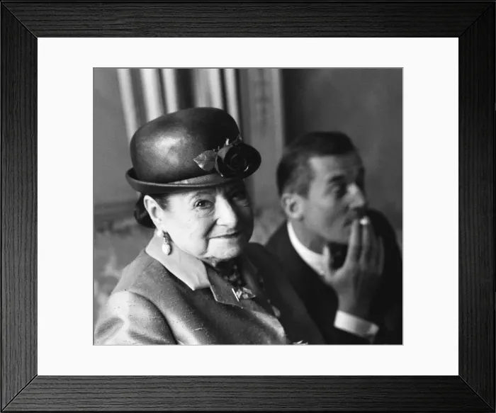 Framed Print : Business woman Helena Rubinstein seen here at the Dorchester Hotel, London