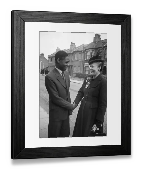 Framed Print : Making a polling day tour of her Fulham constituency. Dr Edith Summerskill Framed Print : Making a polling day tour of her Fulham constituency. Dr Edith Summerskill