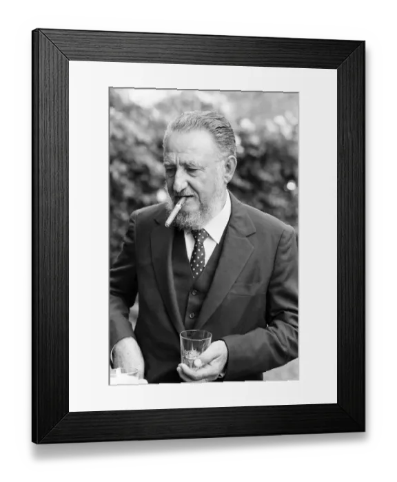 Framed Print : Ramon Castro, brother of the famous Fidel Castro (who was at the time President of Cuba)
