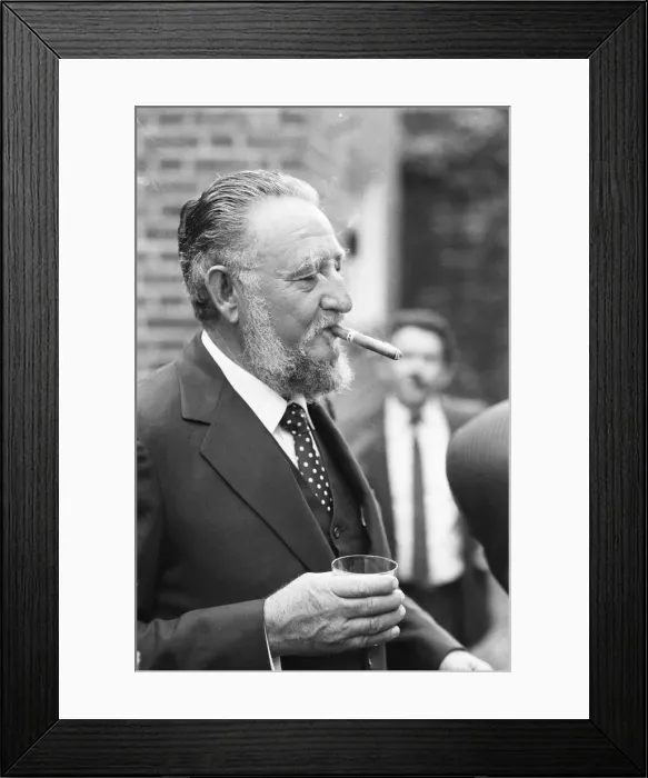 Framed Print : Ramon Castro, brother of the famous Fidel Castro (who was at the time President of Cuba)