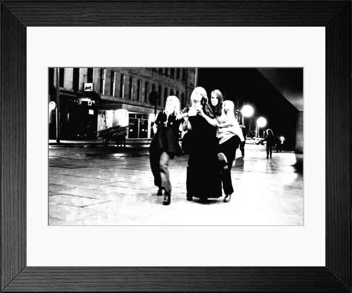Framed Print : A series of pictures taken 22 October 1972 depicting that the nightlife Framed Print : A series of pictures taken 22 October 1972 depicting that the nightlife