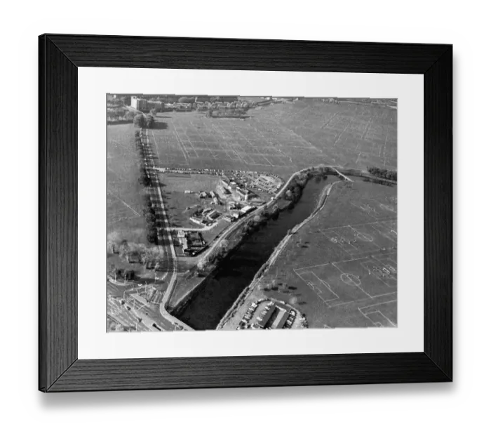 Framed Print : Hackney Marshes from the air. Circa 1980
