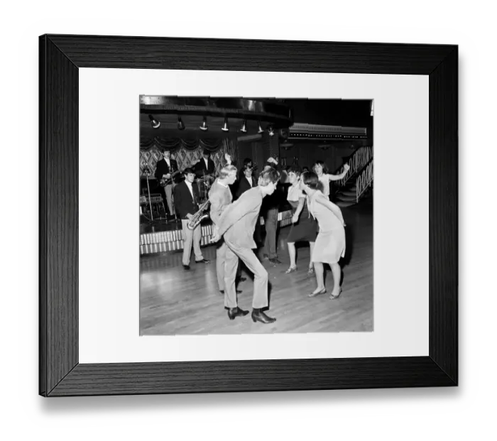 Framed Print : Young Mods-hands clasped behind their backs like Prince Philip