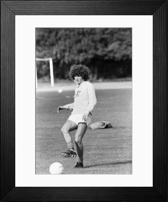 Framed Print : Alberto Tarantini argentinian football player, pictured during training session ahead of Framed Print : Alberto Tarantini argentinian football player, pictured during training session ahead of