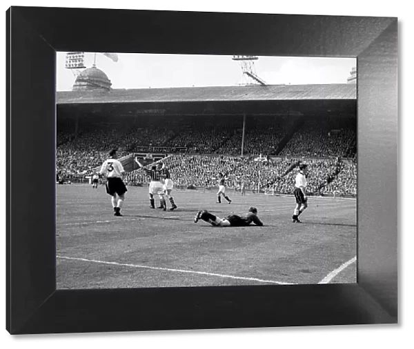1956 FA Cup Final. Manchester City 3 v. Birmingham City 1 at Wembley Stadium in London