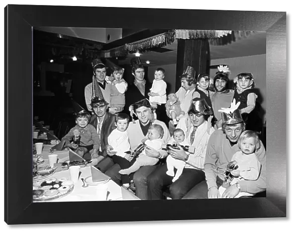 Birmingham City players enjoying the clubs Christmas party with their children