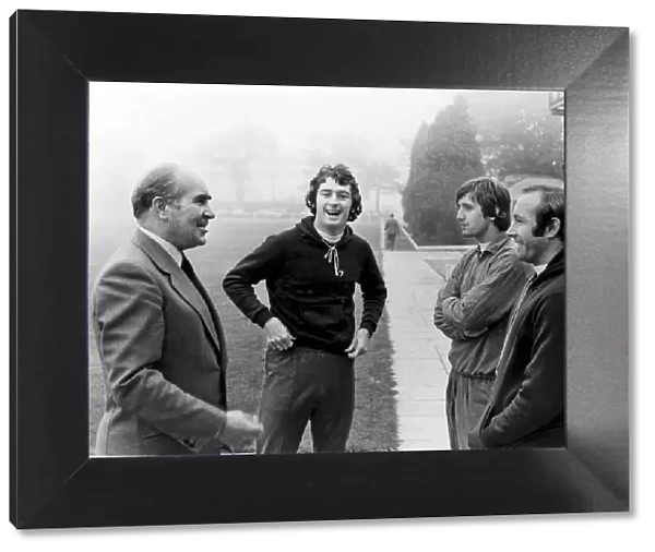 Birmingham City director and acting manager Alf Ramsey offers advice to players Trevor
