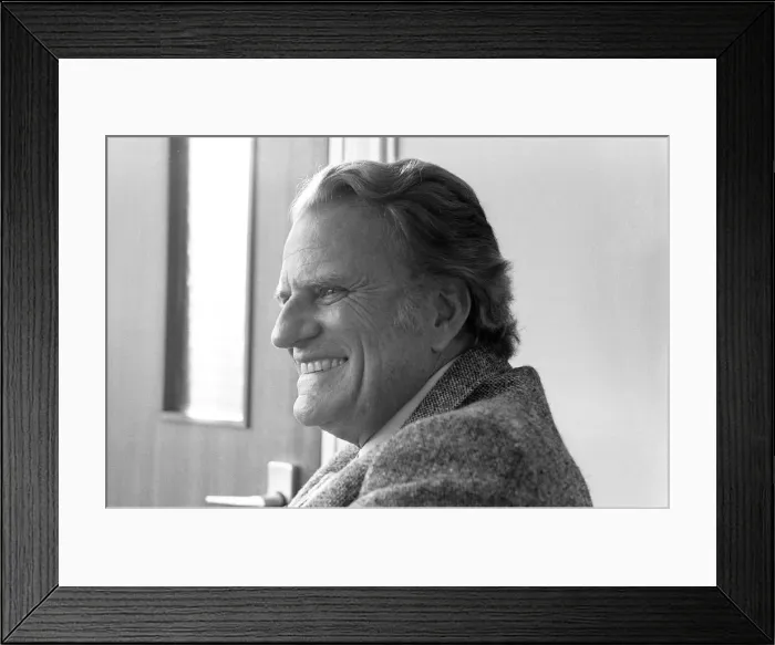 Framed Print : Billy Graham, American Christian evangelist, in London, 19th January 1984
