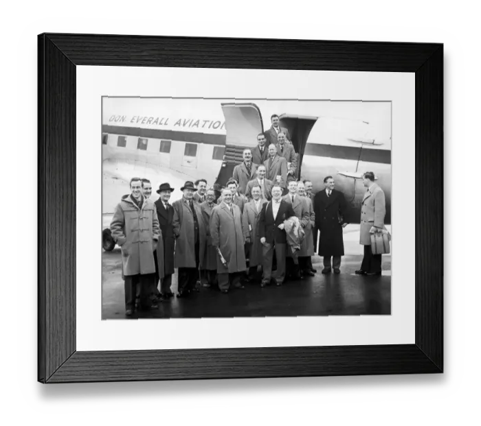 Framed Print : Party of 25 supporters and shareholders of Birmingham City Football Club Framed Print : Party of 25 supporters and shareholders of Birmingham City Football Club