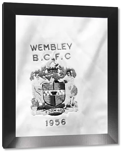 Birmingham City on the shirt for the 1956 FA Cup Final at Wembley. 5th May 1956