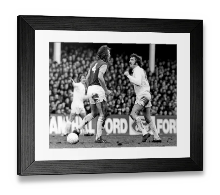 Framed Print : Birminghams Gerry Pendrey (right) squares up to West Ham Framed Print : Birminghams Gerry Pendrey (right) squares up to West Ham