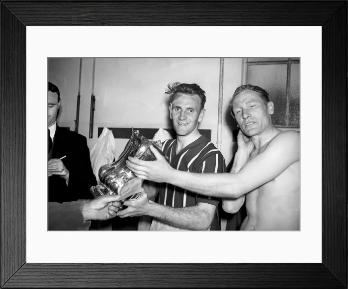 Framed Print : 1956 FA Cup Final. Manchester City 3 v. Birmingham City 1 at Wembley Stadium in London Framed Print : 1956 FA Cup Final. Manchester City 3 v. Birmingham City 1 at Wembley Stadium in London