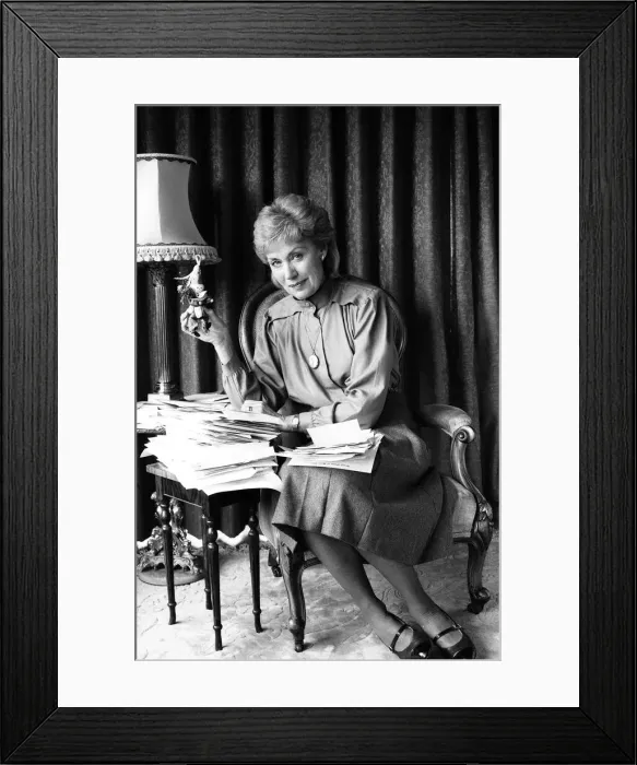 Framed Print : Joan Morecambe, widow of Eric Morecambe, pictured at home in Harpenden, Hertfordshire Framed Print : Joan Morecambe, widow of Eric Morecambe, pictured at home in Harpenden, Hertfordshire