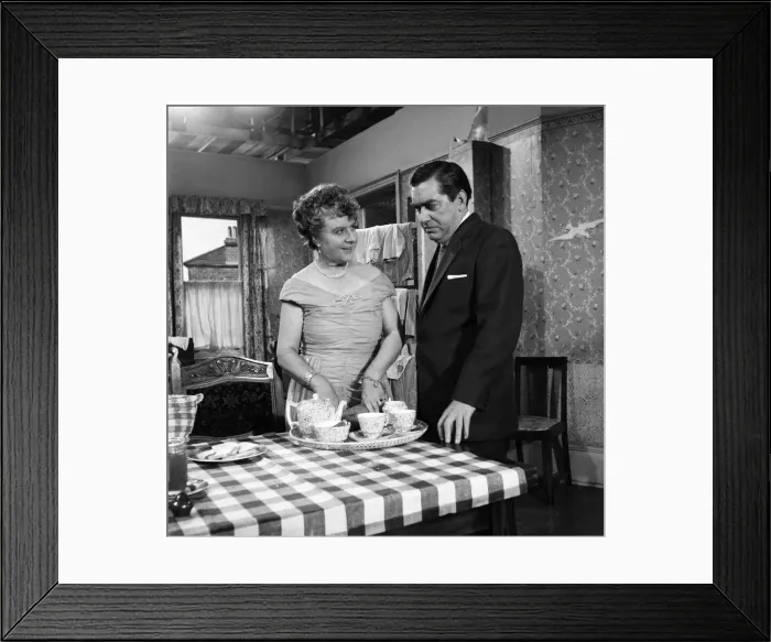 Framed Print : Tony Hancock at Elstree Studios. 30th August 1960 Framed Print : Tony Hancock at Elstree Studios. 30th August 1960