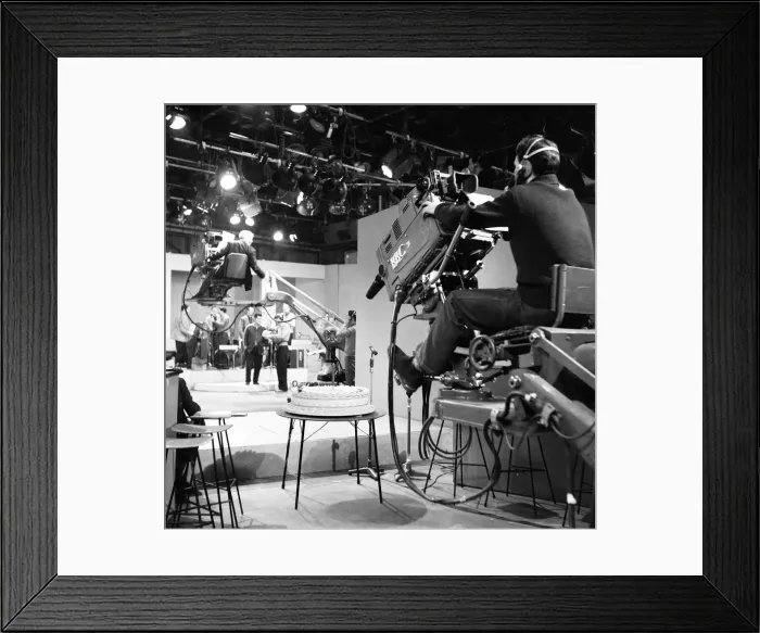 Framed Print : Behind the Scenes, on the set of BBC TV Programme, Six-Five Special Framed Print : Behind the Scenes, on the set of BBC TV Programme, Six-Five Special