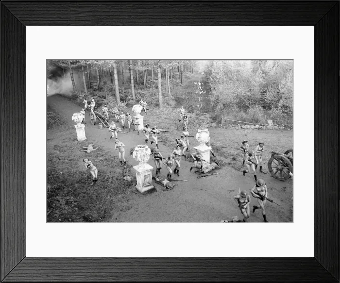 Framed Print : Filming, The Magnificent Two, on location in Black Park Country Park, Wexham Framed Print : Filming, The Magnificent Two, on location in Black Park Country Park, Wexham