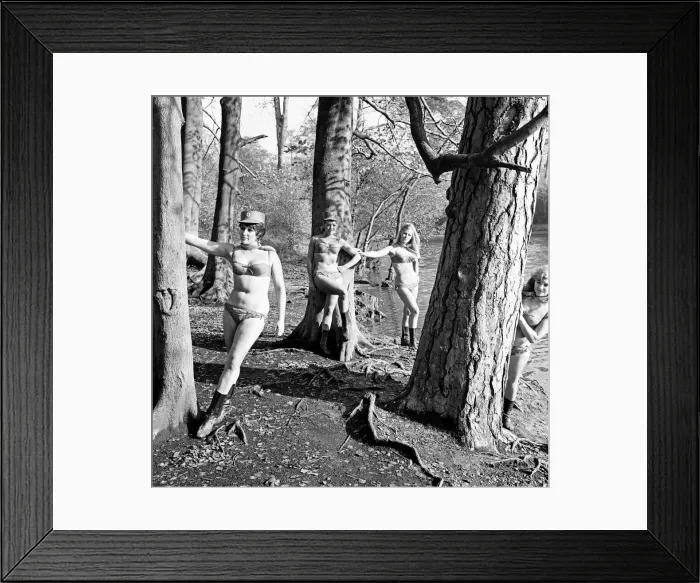 Framed Print : Filming, The Magnificent Two, on location in Black Park Country Park, Wexham Framed Print : Filming, The Magnificent Two, on location in Black Park Country Park, Wexham