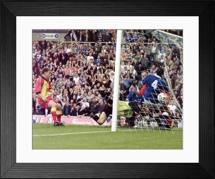 Framed Print : First Division Play Off Semi Final Second Leg match at St Andrews