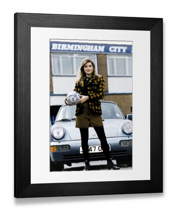 Framed Print : Karen Brady managing director of Birmingham City football club, circa 1993 Framed Print : Karen Brady managing director of Birmingham City football club, circa 1993