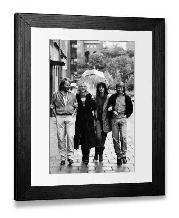 Framed Print : Swedish pop group ABBA consisting of Agnetha Faltskog, Bjorn Ulvaeus, Benny Andersson and Anni-Frid Lyngstad, pictured in London. 19th October 1980 Framed Print : Swedish pop group ABBA consisting of Agnetha Faltskog, Bjorn Ulvaeus, Benny Andersson and Anni-Frid Lyngstad, pictured in London. 19th October 1980