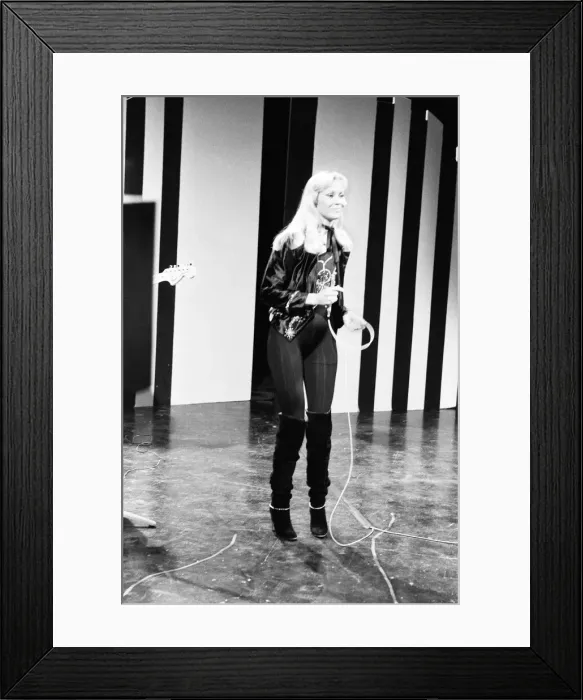 Framed Print : Swedish pop group Abba seen here performing on the Mike Yarwood Christmas Show