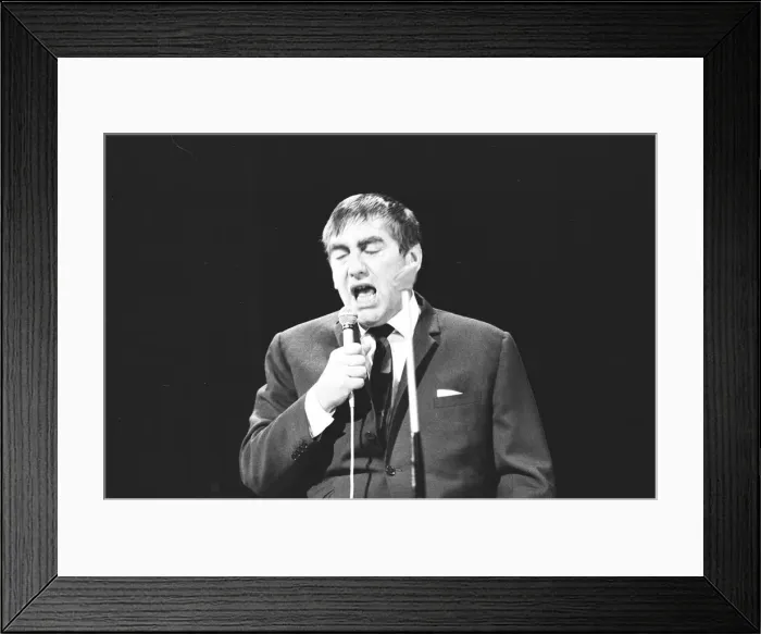 Framed Print : Tony Hancock performs on stage in the rehearsals for Sunday Night at the London Palladium Framed Print : Tony Hancock performs on stage in the rehearsals for Sunday Night at the London Palladium