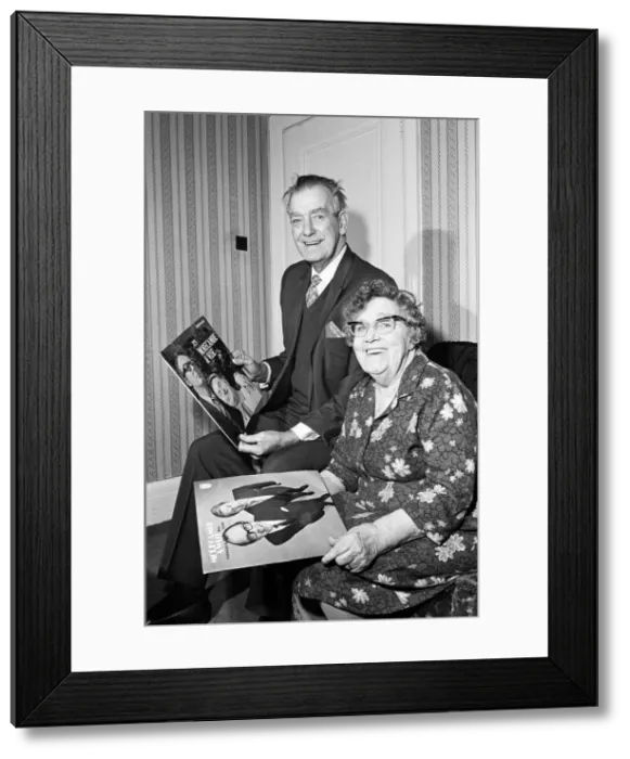 Framed Print : George and Sadie Bartholomew both aged 74, parents of Eric Morecambe Framed Print : George and Sadie Bartholomew both aged 74, parents of Eric Morecambe