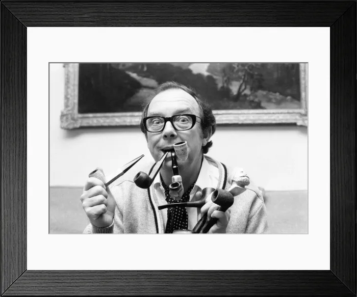 Framed Print : Eric Morecambe, Pipe man of the Year, as judged by Tobacco & the rian Pipe Trade Framed Print : Eric Morecambe, Pipe man of the Year, as judged by Tobacco & the rian Pipe Trade