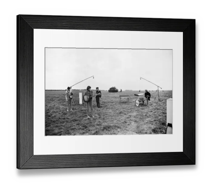 Framed Print : Beatle left out in the cold 3rd May 1965. Stranded on a desolate Knighton Down in Framed Print : Beatle left out in the cold 3rd May 1965. Stranded on a desolate Knighton Down in