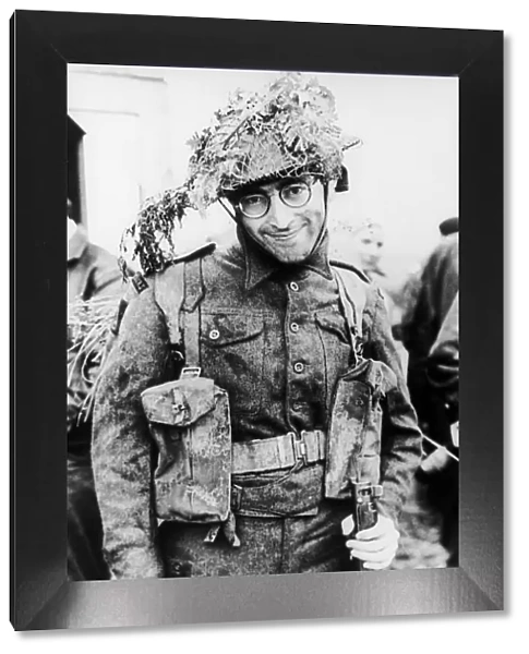 Beatles singer John Lennon dressed in army uniform for his role as Musketeer Gripweed in