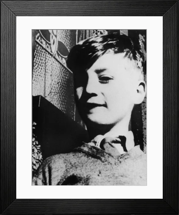 Framed Print : Beatles singer John Lennon as a child. Circa 1950 Framed Print : Beatles singer John Lennon as a child. Circa 1950