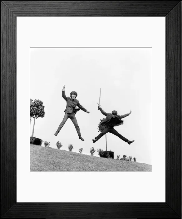 Framed Print : John Lennon and George Harrison went on an Easter weekend holiday with Cynthia