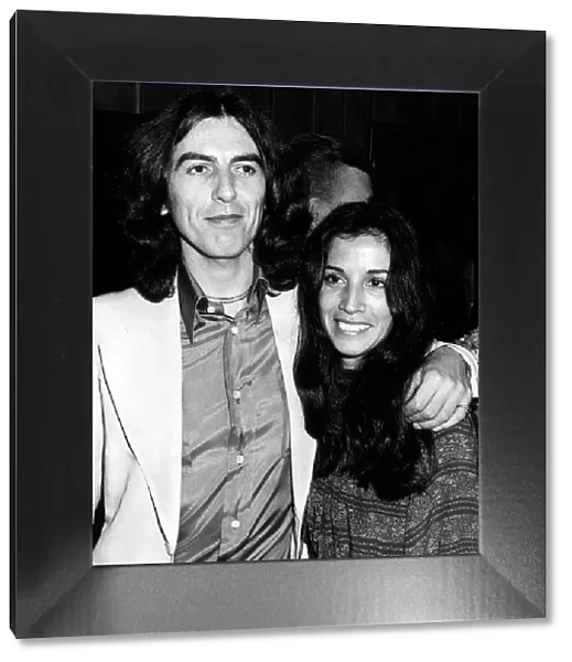 George Harrison formerly of The Beatles with wife Olivia Arias November 1976
