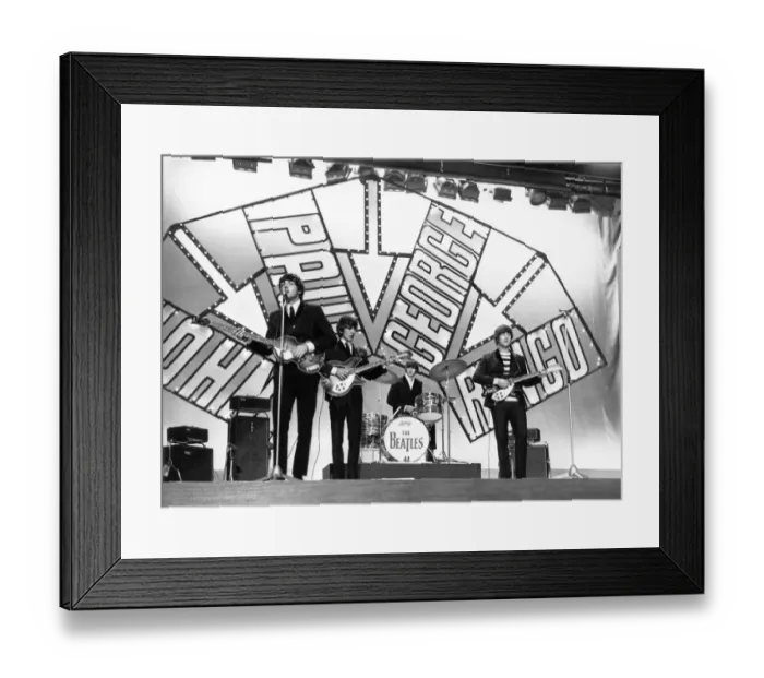 Framed Print : Beatles on stage in Blackpool for their appearnace on the Blackpool Night Out TV show 19 Framed Print : Beatles on stage in Blackpool for their appearnace on the Blackpool Night Out TV show 19