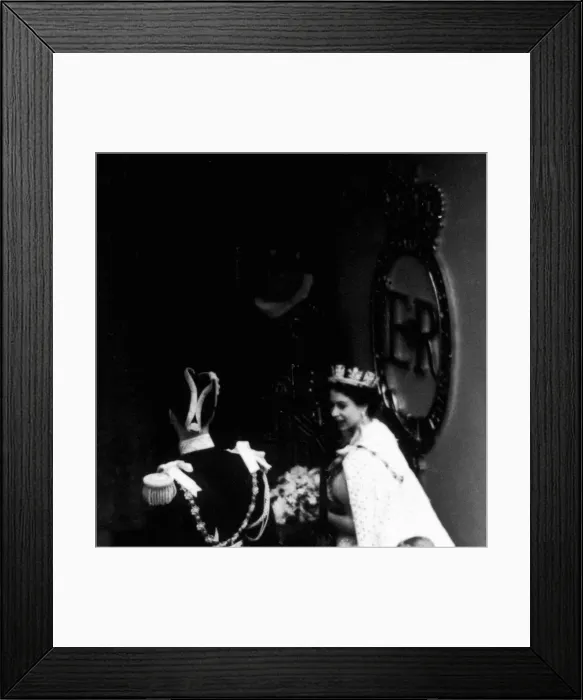Framed Print : The Coronation of Queen Elizabeth II was the ceremony in which the newly ascended monarch Framed Print : The Coronation of Queen Elizabeth II was the ceremony in which the newly ascended monarch