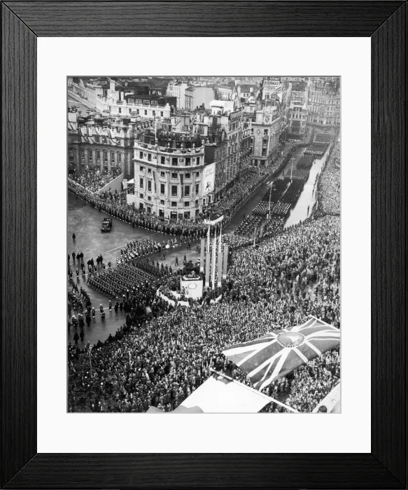 Framed Print : The Coronation of Queen Elizabeth II was the ceremony in which the newly ascended monarch