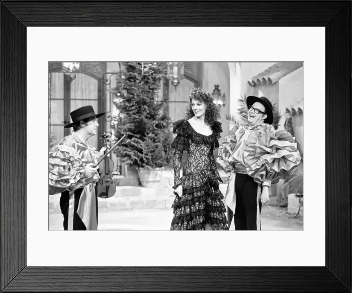 Framed Print : Rehearsing Morecambe & Wise Christmas Show, 18th December 1973