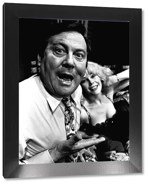 Terry Scott and Anita Graham in a scene from the farce, A Bedfull of Foreigners