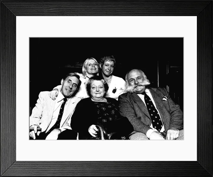 Framed Print : The cast of Big Bad Mouse at the Theatre Royal, Newcastle, on 10th June, 1980 Framed Print : The cast of Big Bad Mouse at the Theatre Royal, Newcastle, on 10th June, 1980