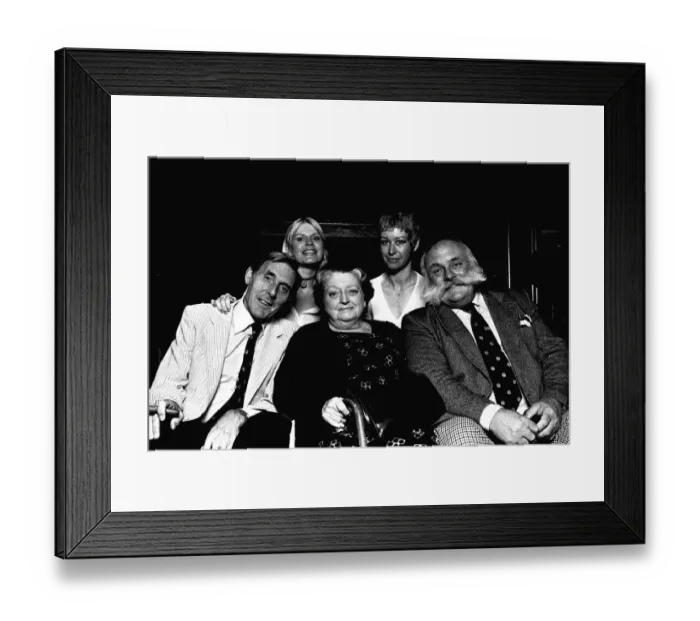 Framed Print : The cast of Big Bad Mouse at the Theatre Royal, Newcastle, on 10th June, 1980 Framed Print : The cast of Big Bad Mouse at the Theatre Royal, Newcastle, on 10th June, 1980