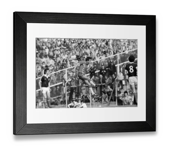 Framed Print : Wales 3-0 Scotland, British Championship match at Ninian Park, Saturday 19th May 1979 Framed Print : Wales 3-0 Scotland, British Championship match at Ninian Park, Saturday 19th May 1979
