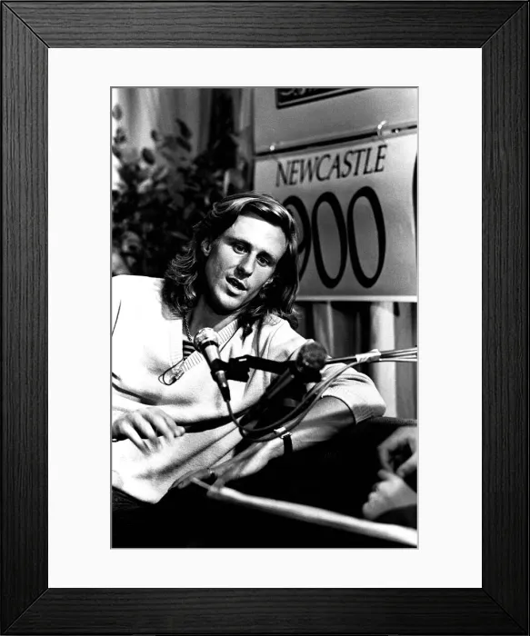 Framed Print : Tennis star Bjorn Borg at Eldon Square Shopping Centre, Newcastle on 14th June 1980
