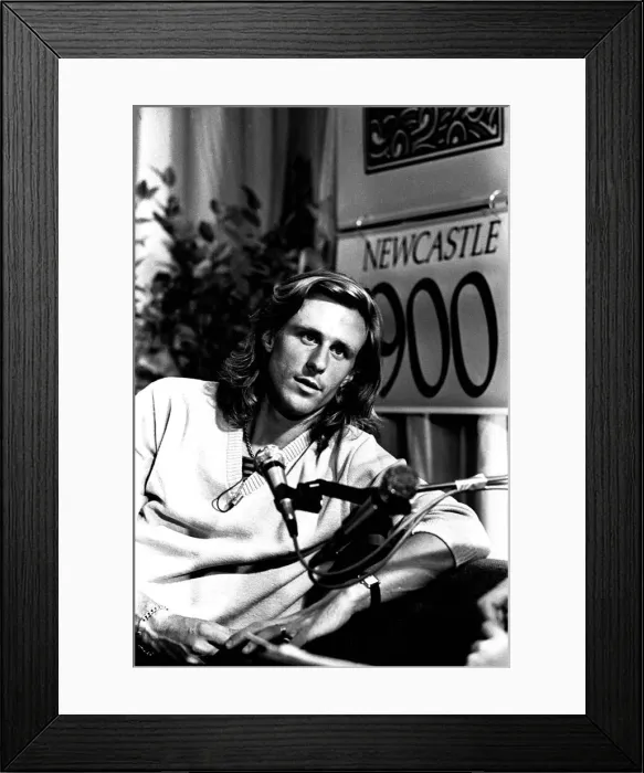 Framed Print : Tennis star Bjorn Borg at Eldon Square Shopping Centre, Newcastle on 14th June 1980