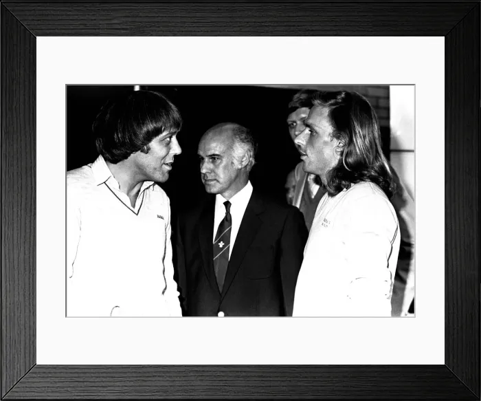 Framed Print : Tennis star Bjorn Borg at Eldon Square Shopping Centre, Newcastle on 14th June 1980 with